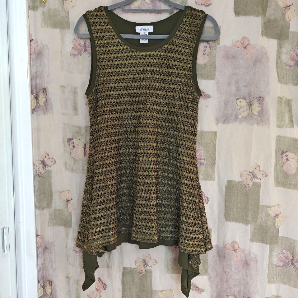 VTG ARIS A layered sleeveless top